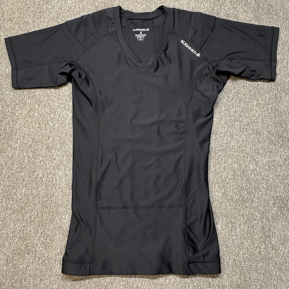 Alignmed Posture Shirt Mens Medium Black Neuroband Technology Correcting 2.0
